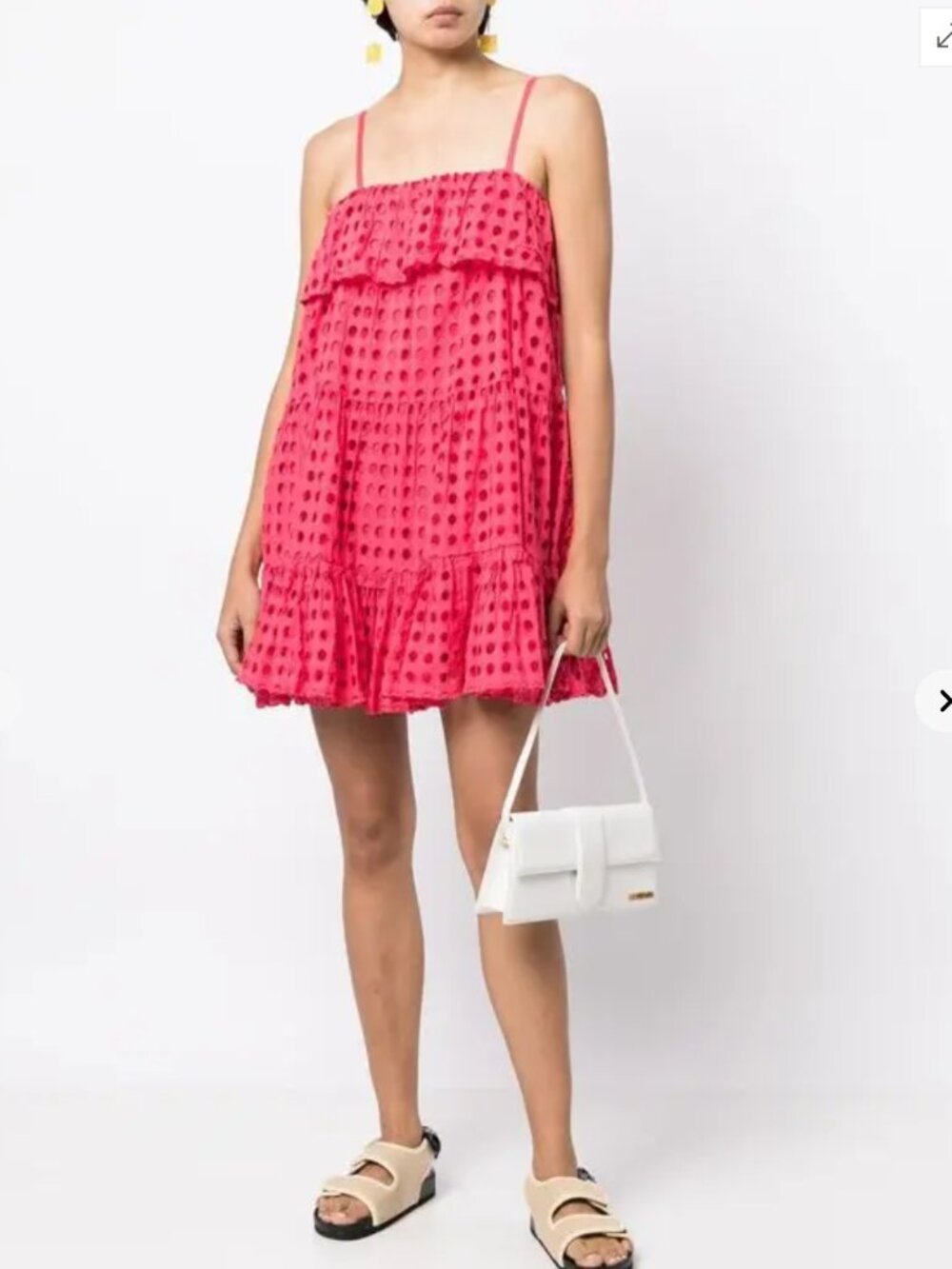 NWT Solid & Striped The Nyla Dress Eyelet Primrose Pink -S- MSRP $258